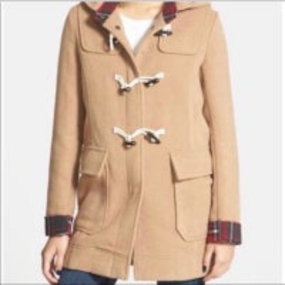 Thread & Supply Jackets & Blazers - Thread & Supply Camel toggle coat with Plaid Lining (M)